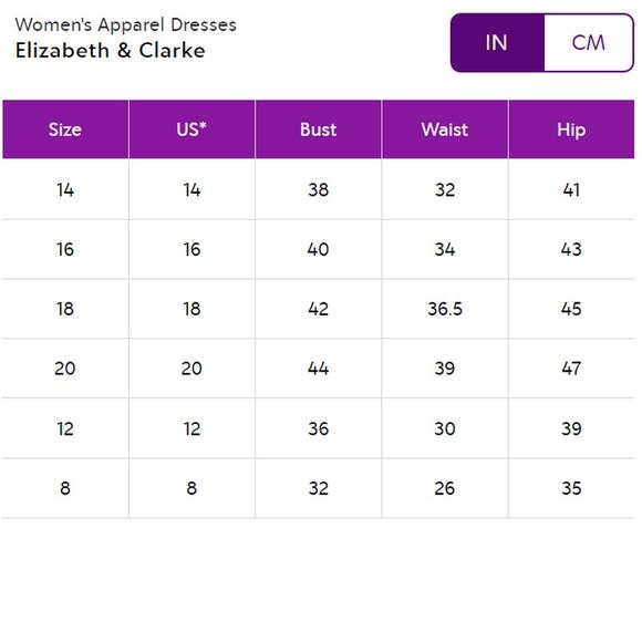 NWT Elizabeth & Clarke Sky Blue Stripe Asymmetrical Sleeveless Dress Size 18W - Picture 10 of 10